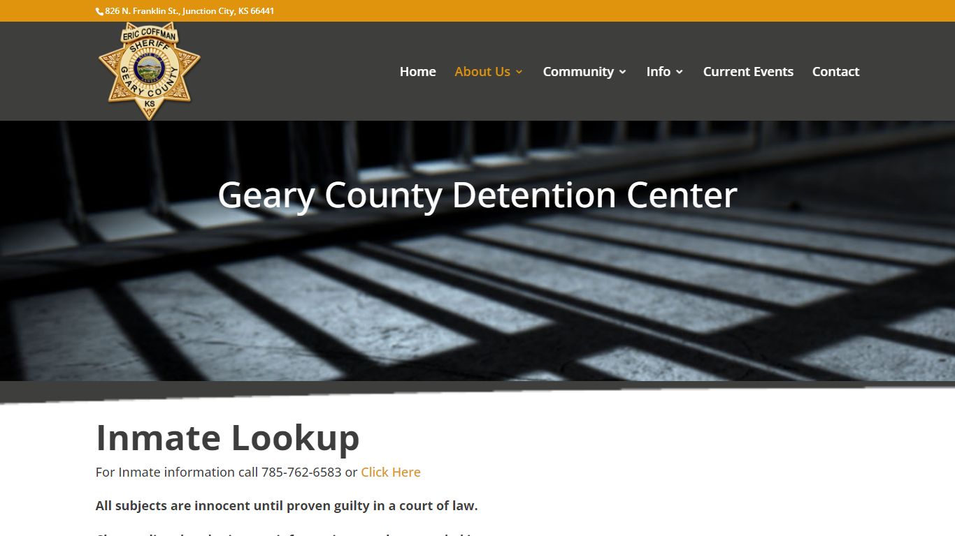 Corrections Division | Geary County KS Sheriff