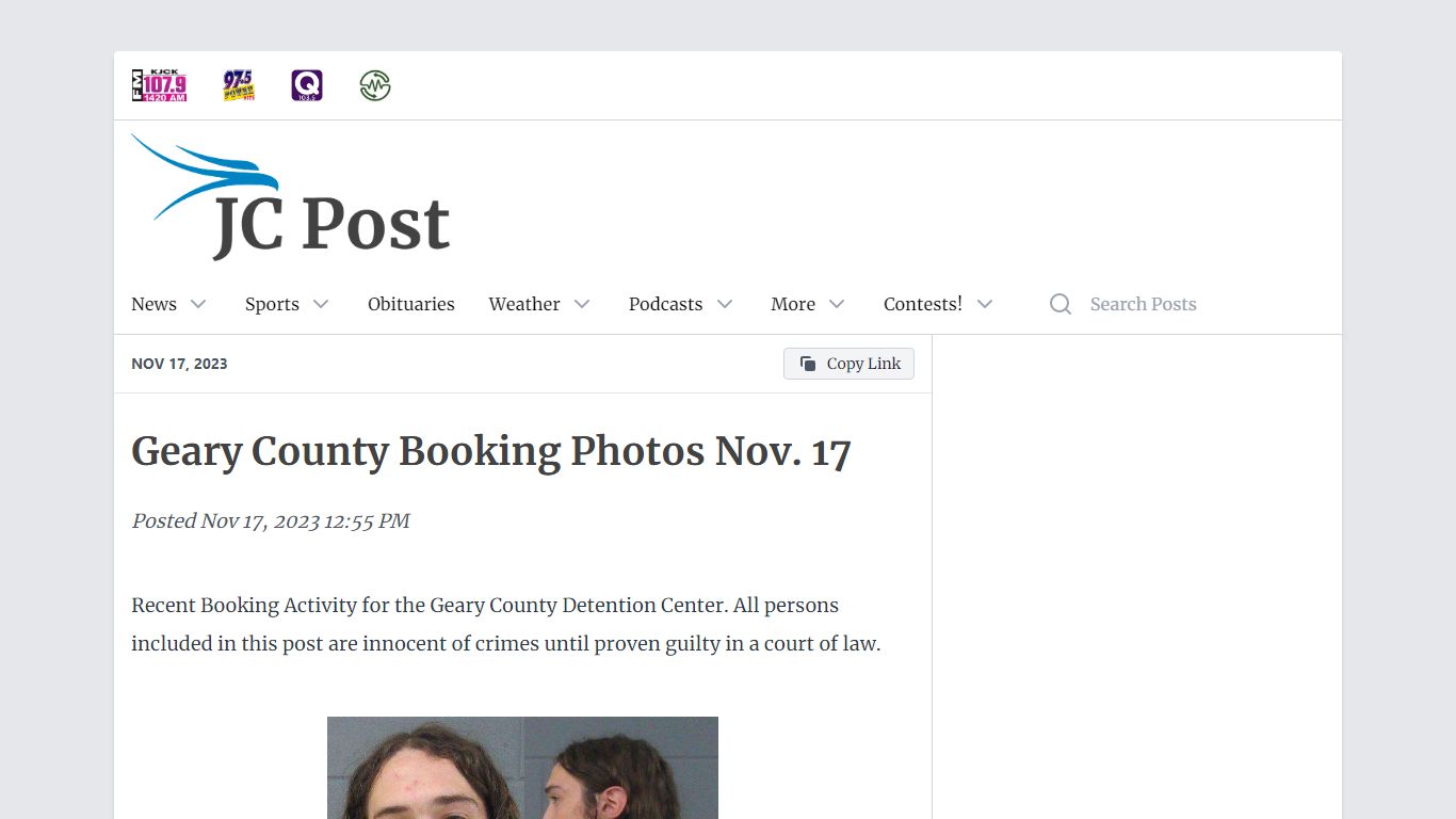 Geary County Booking Photos Nov. 17 - JC Post